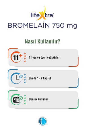 LifeXtra Bromelain 750 mg 30 Kapsül