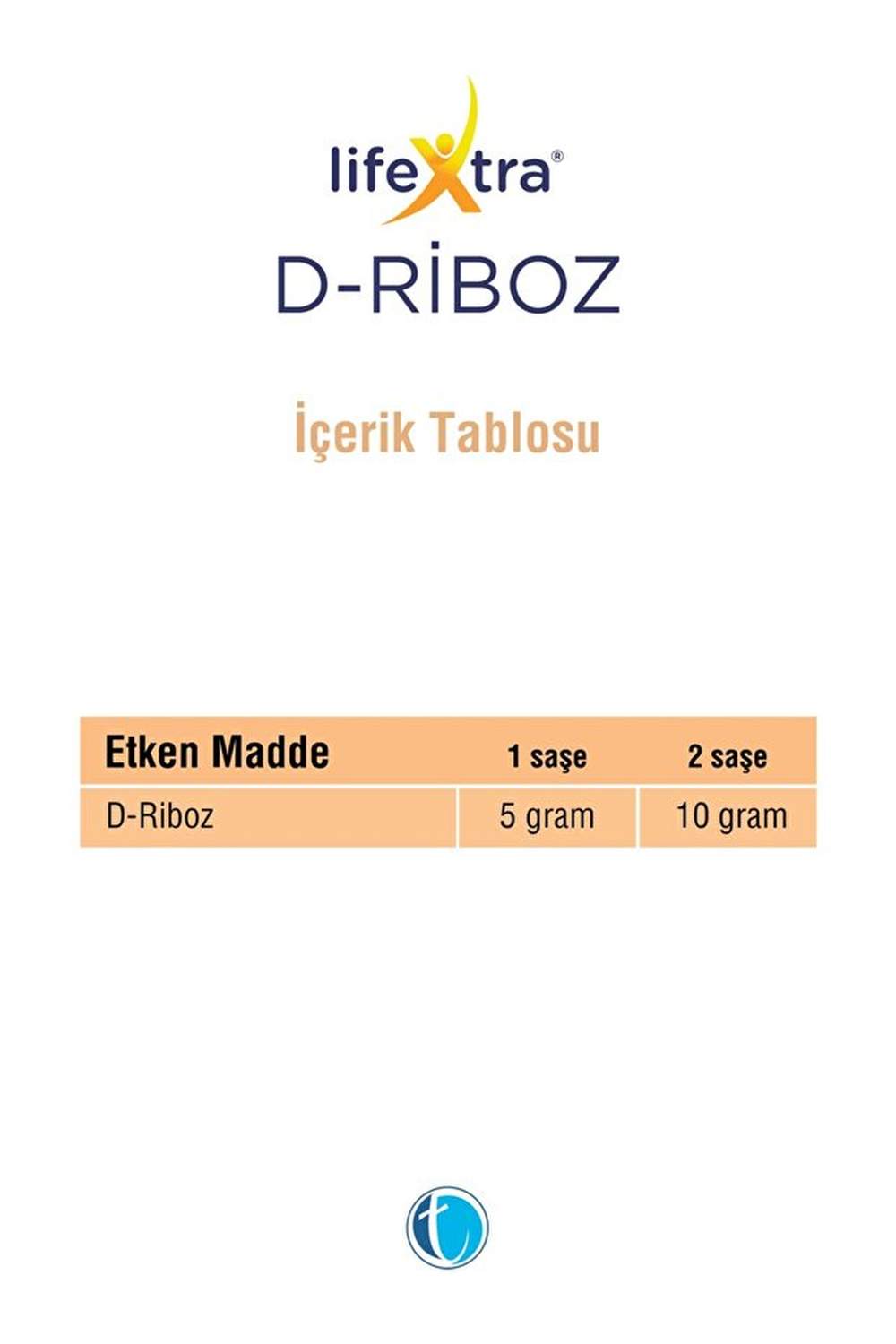 LifeXtra D-Riboz 5000 mg 30 Saşe