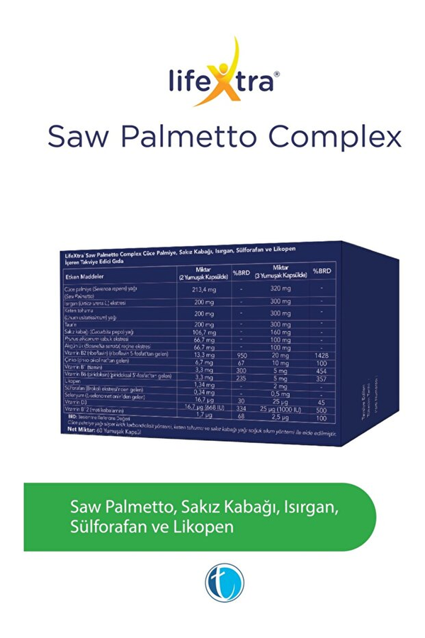 Lifextra Saw Palmetto Complex 60 Kapsül