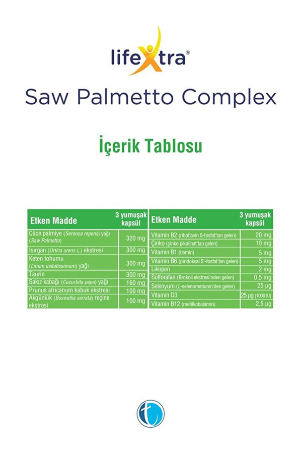 Lifextra Saw Palmetto Complex 60 Kapsül