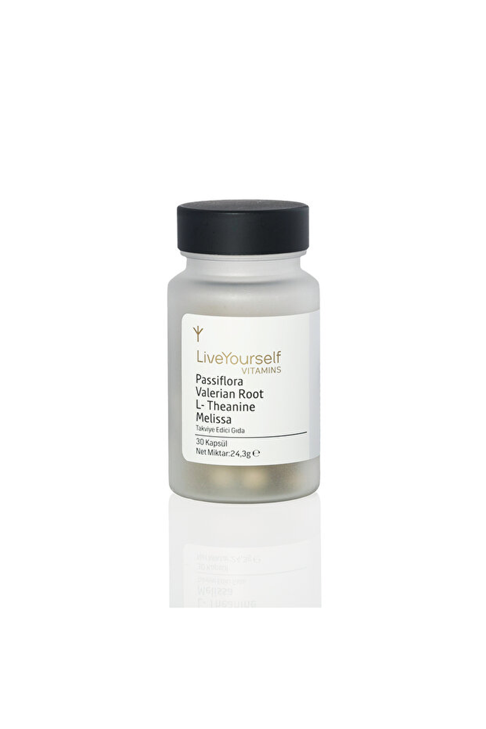 LiveYourself Passiflora Valerian Root L-Theanine Melissa 30 Kapsül