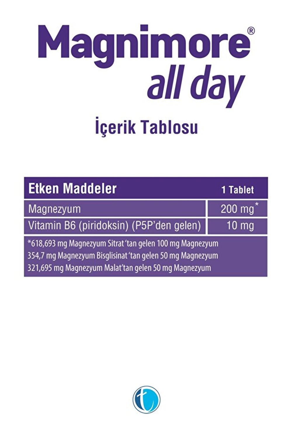 Magnimore All Day 200 mg 60 Tablet