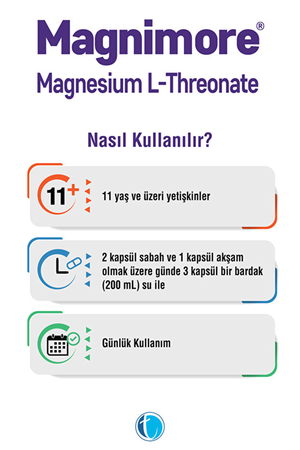 Magnimore Magnesium L-Threonate 144 mg 90 Kapsül
