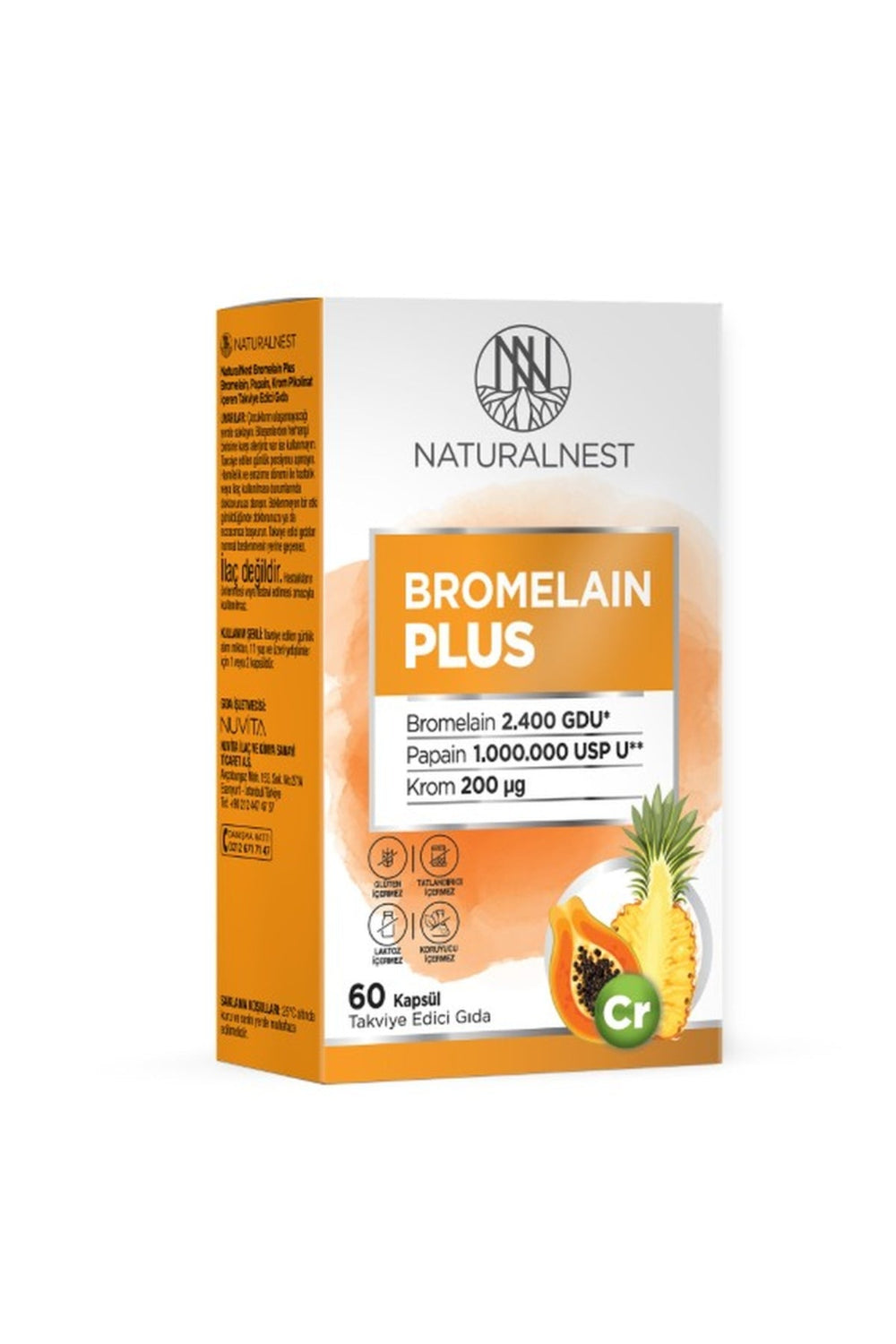 Naturalnest Bromelain Plus 60 Kapsül