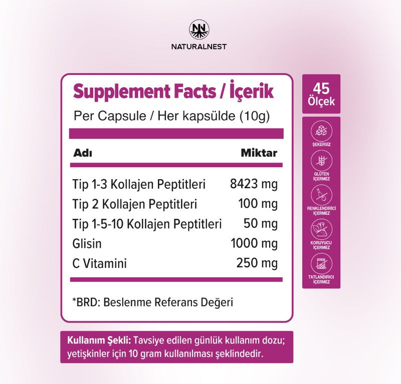 Naturalnest Collagen Booster 5 in 1 450 g
