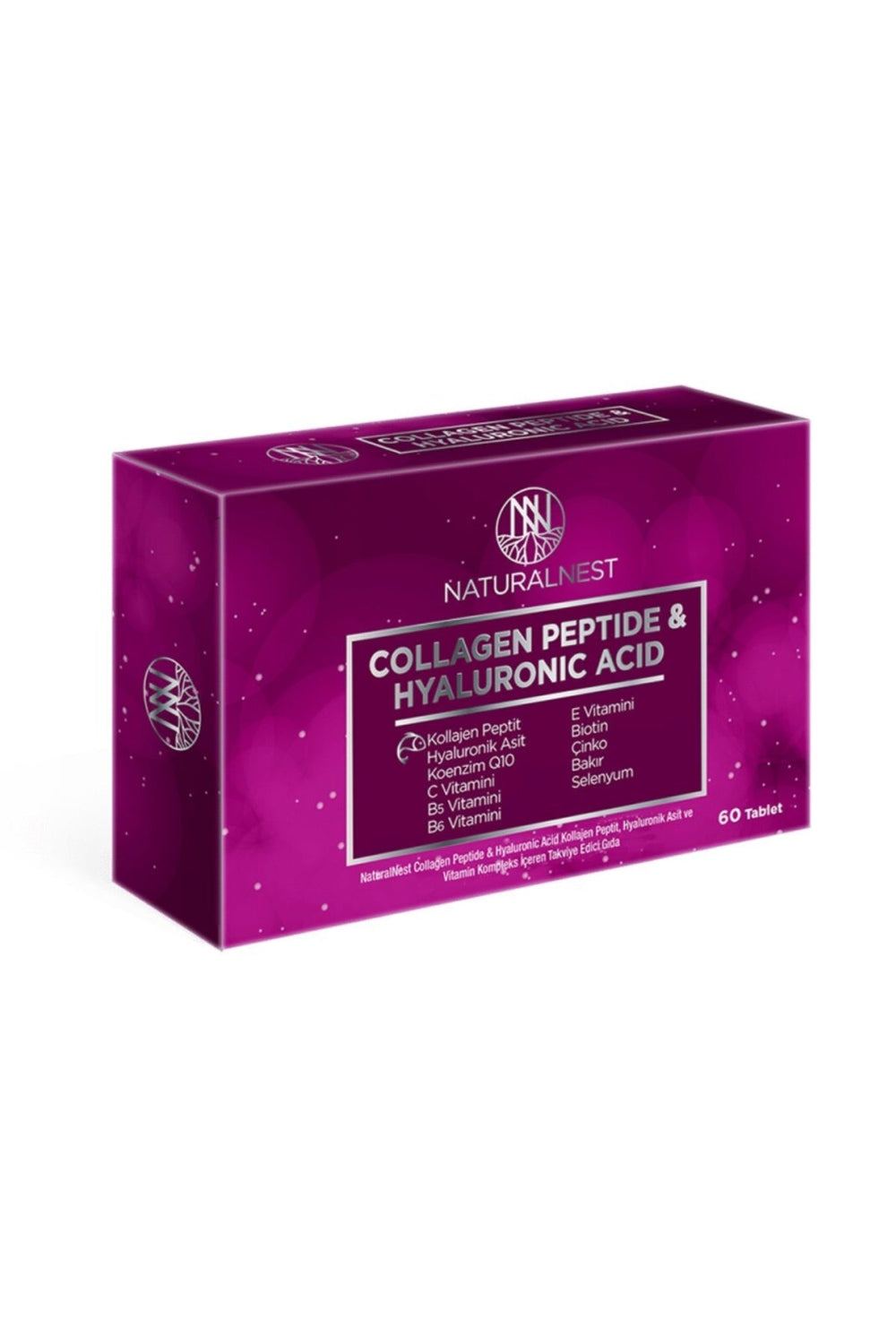 Naturalnest Collagen Peptide & Hyaluronic Acid 60 Tablet