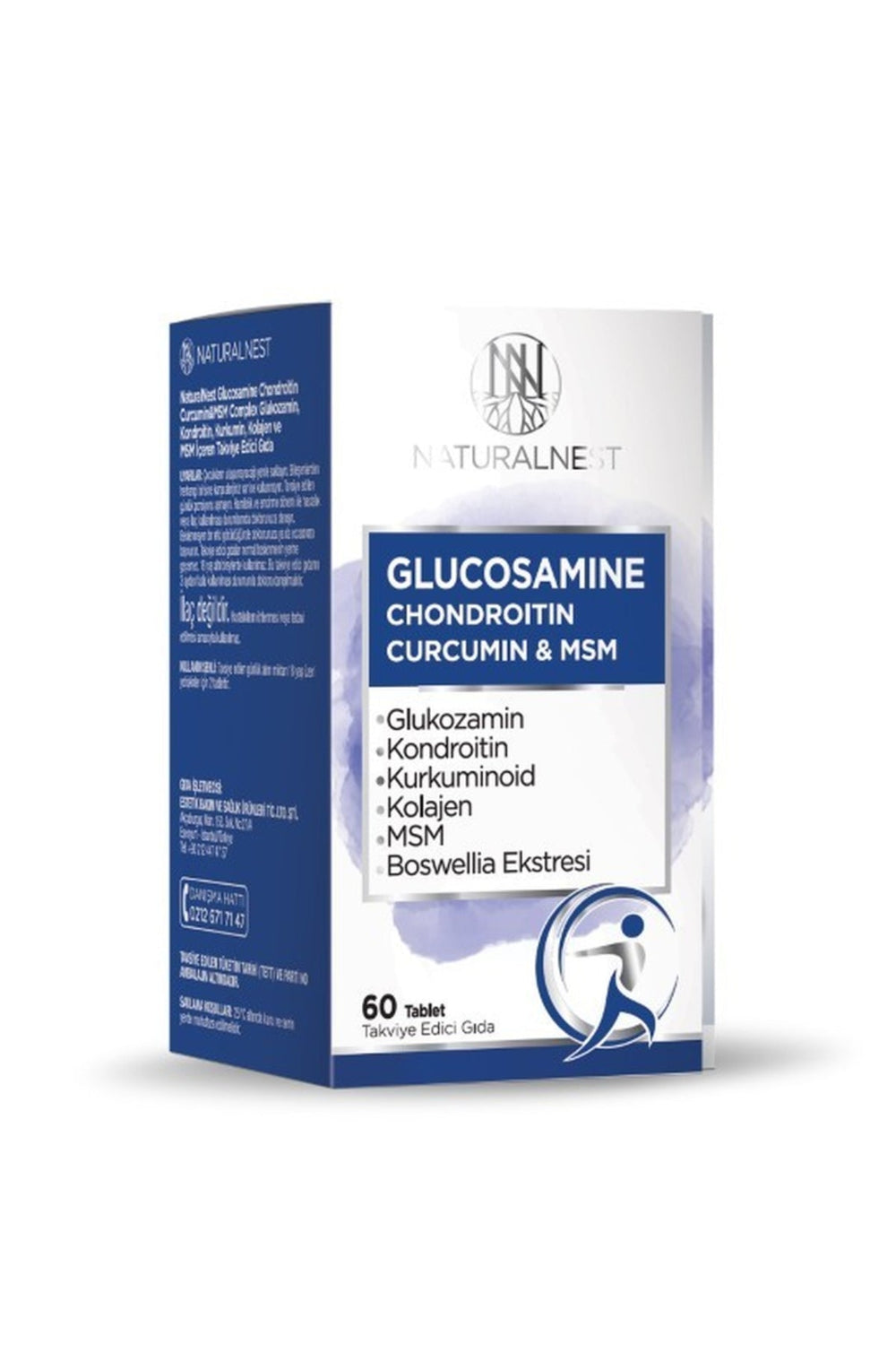 Naturalnest Glucosamine Chondroitin Curcumin & MSM 60 Tablet