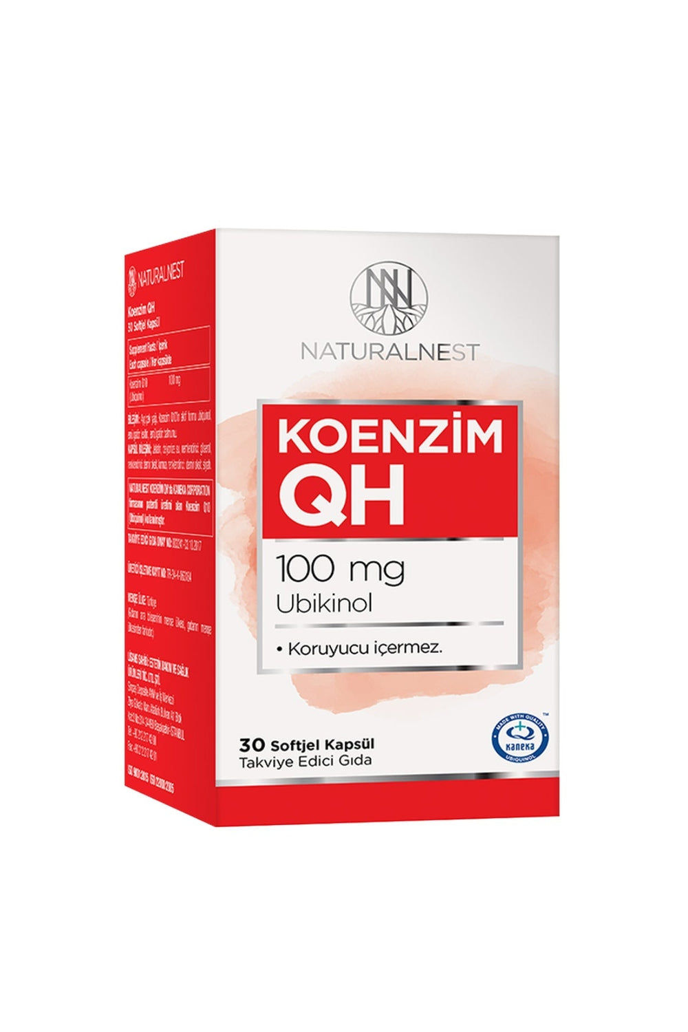 Naturalnest Koenzim QH 30 100 mg 30 Soft Jel