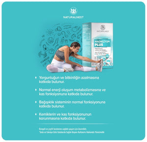 Naturalnest Magnezyum Plus 200 mg 30 Tablet