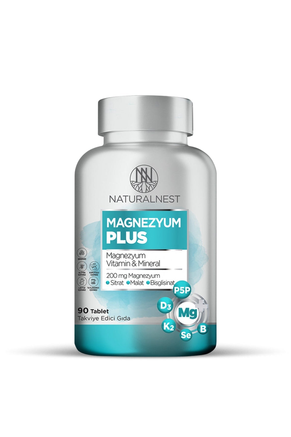 Naturalnest Magnezyum Plus 200 mg 90 Tablet