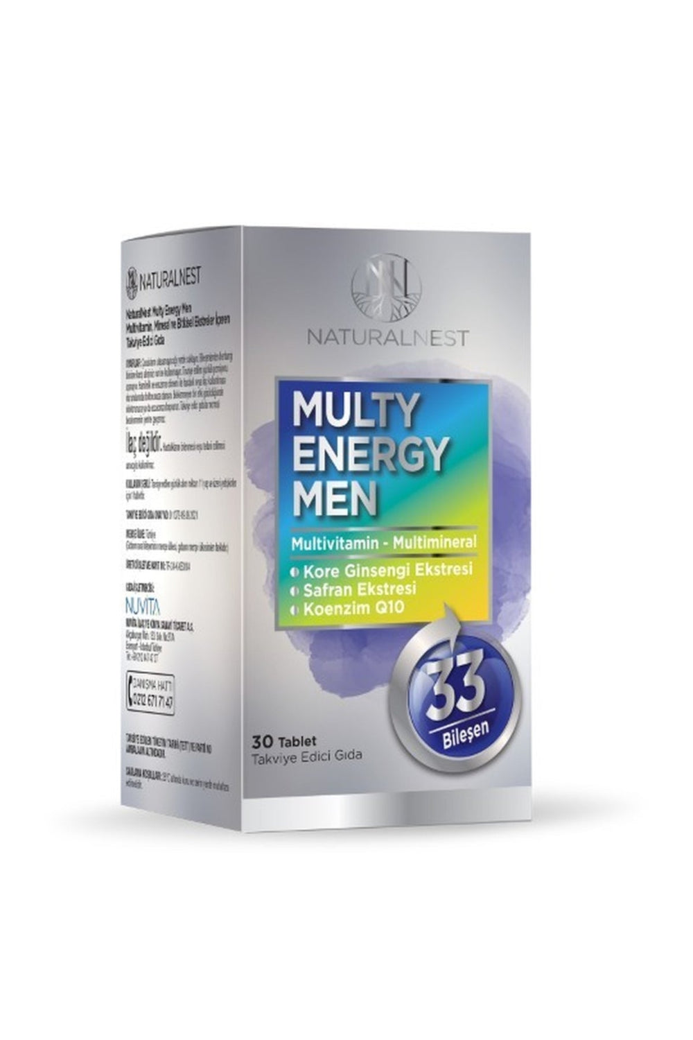 Naturalnest Multy Energy Men 30 Tablet