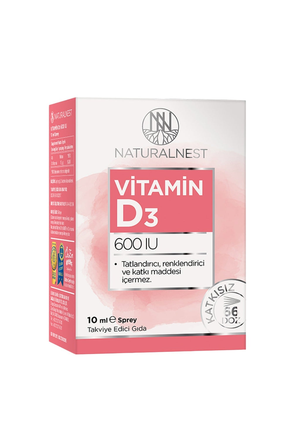 Naturalnest Vitamin D3 600 IU 10 ml