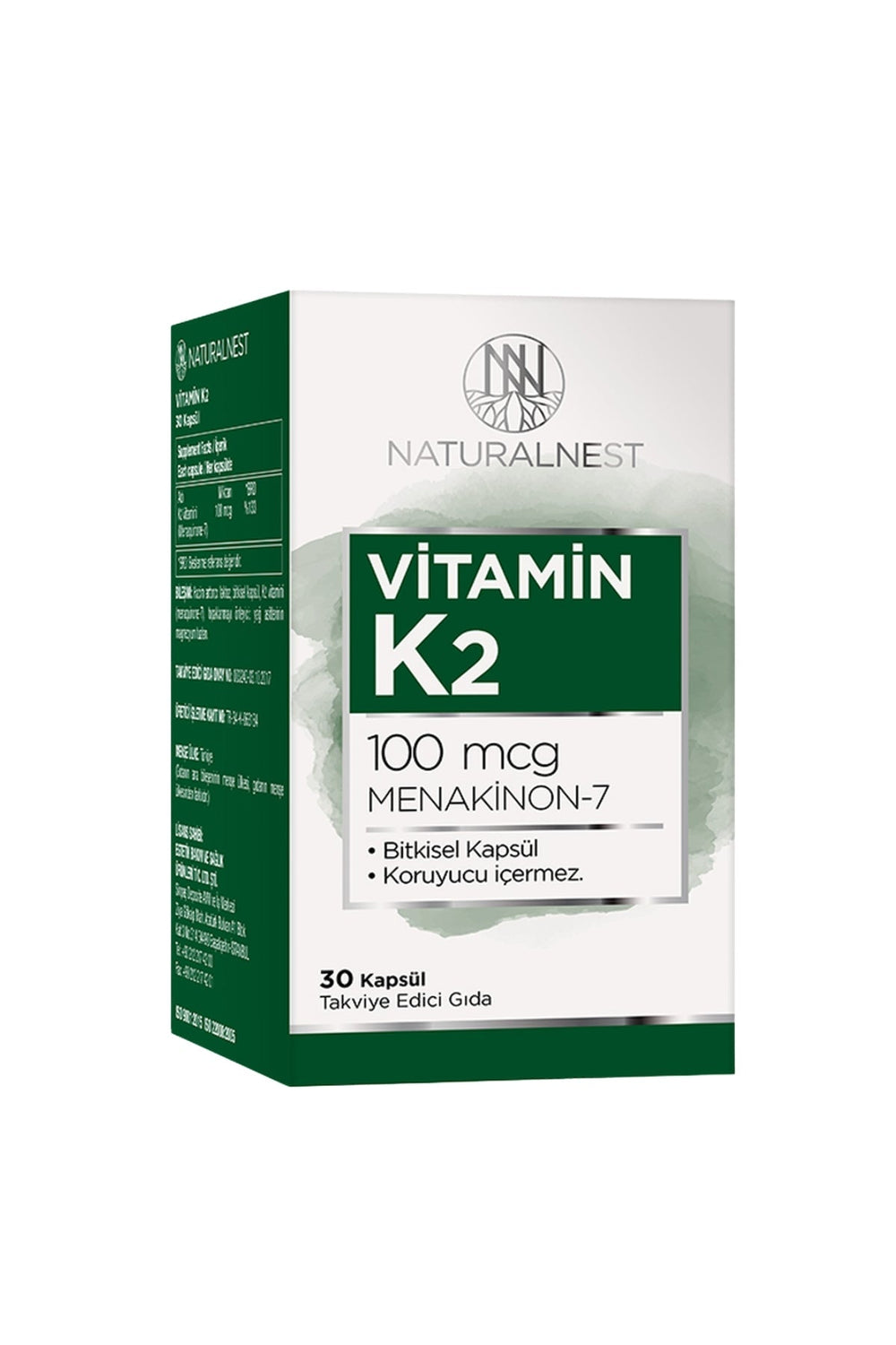 Naturalnest Vitamin K2 100 mcg 30 Kapsül