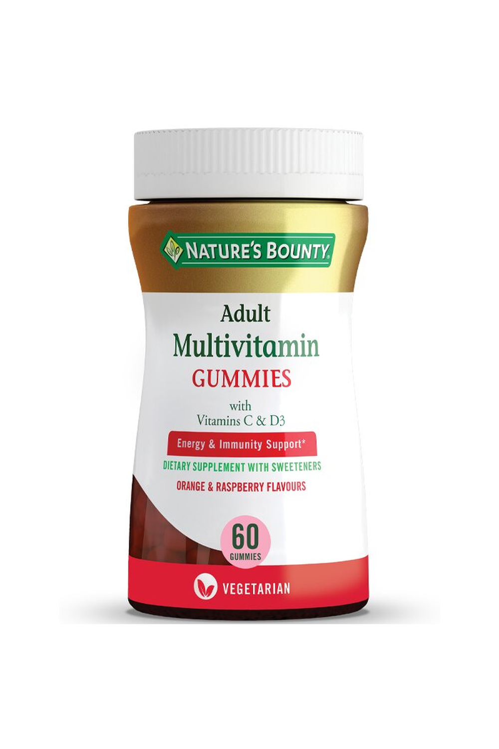 Nature's Bounty Adult Multivitamin Gummies With Vitamins C & D3 60 Soft Jel