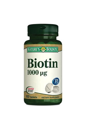 Nature's Bounty Biotin 1000 mcg 100 Tablet