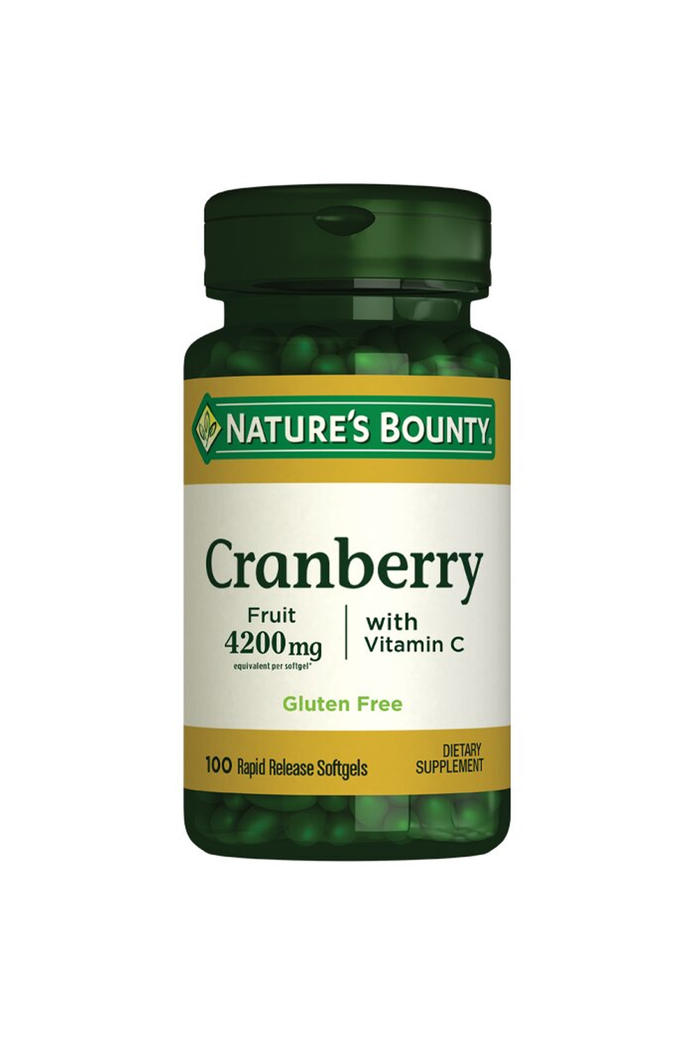 Nature's Bounty Cranberry with Vitamin C 4200 mg 100 Soft Jel