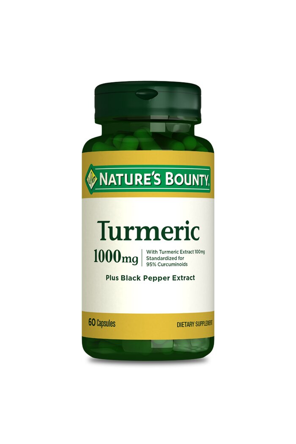 Nature's Bounty Turmeric 1000 mg Plus Black Pepper Extract 60 Kapsül