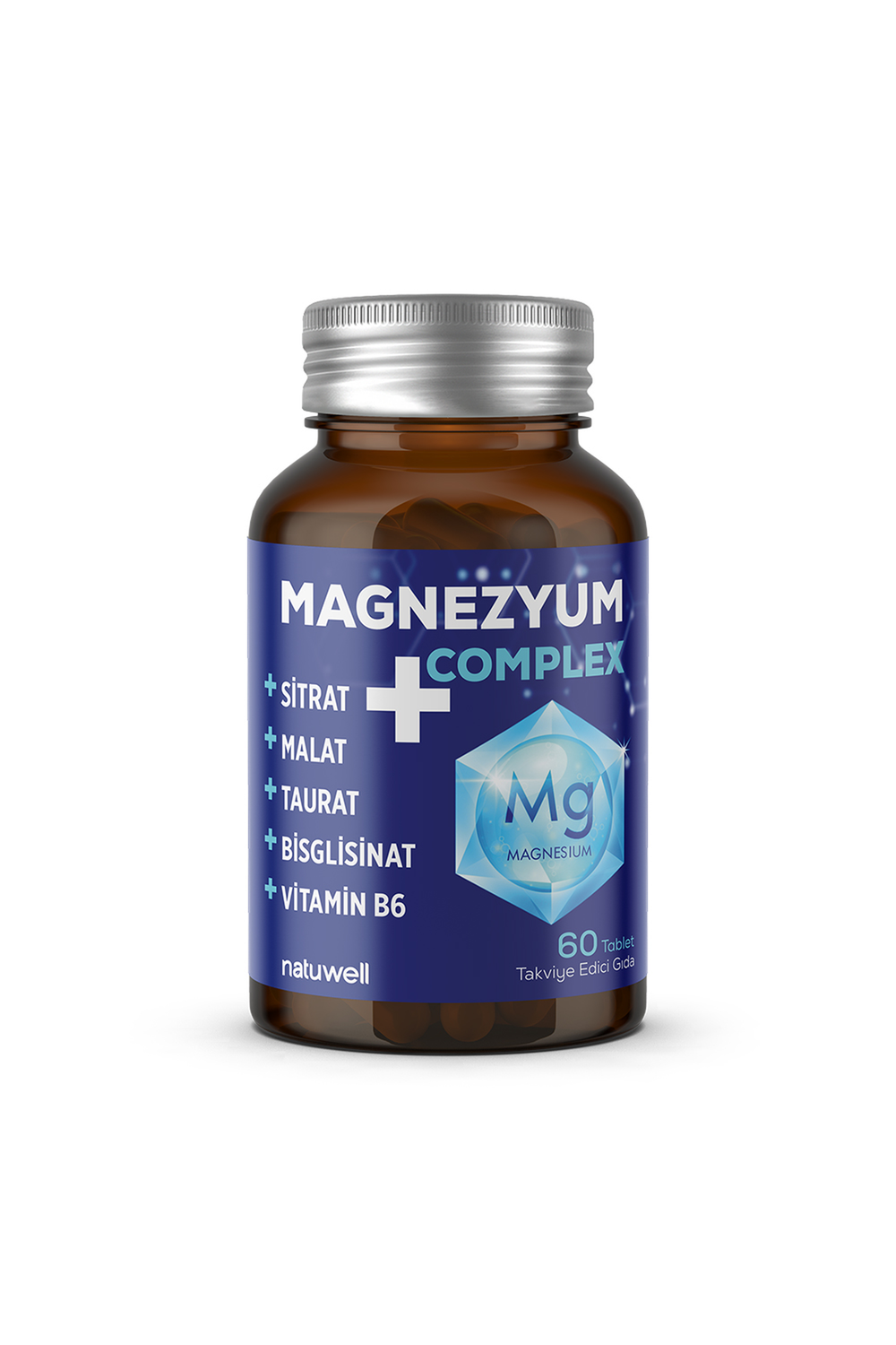 Natuwell Magnezyum Complex+ 200 mg 60 Tablet