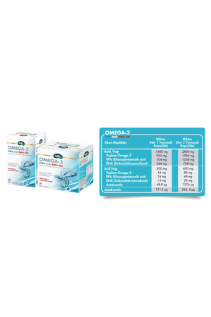 NBL Omega-3 Fish And Krill Oil 50 Kapsül