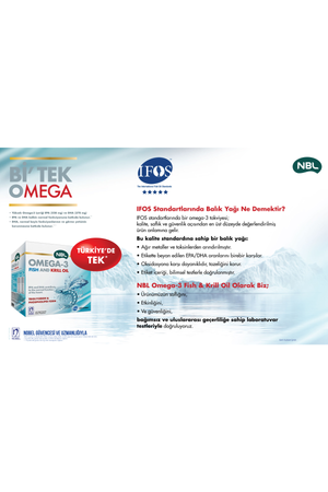 NBL Omega-3 Fish And Krill Oil 50 Kapsül