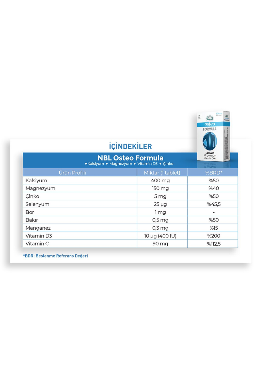 NBL Osteo Formula 30 Tablet