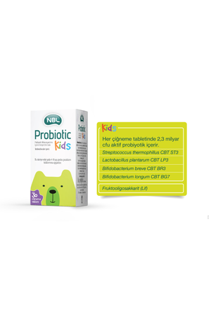 NBL Probiotic Kids 30 Çiğneme Tableti