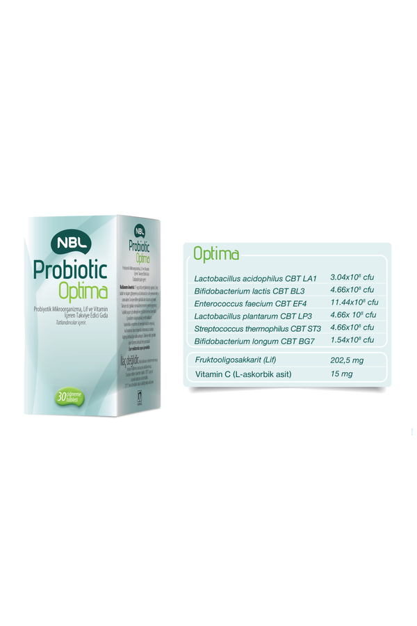NBL Probiotic Optima 30 Çiğneme Tableti