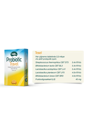 NBL Probiotic Travel 12 Çiğneme Tableti