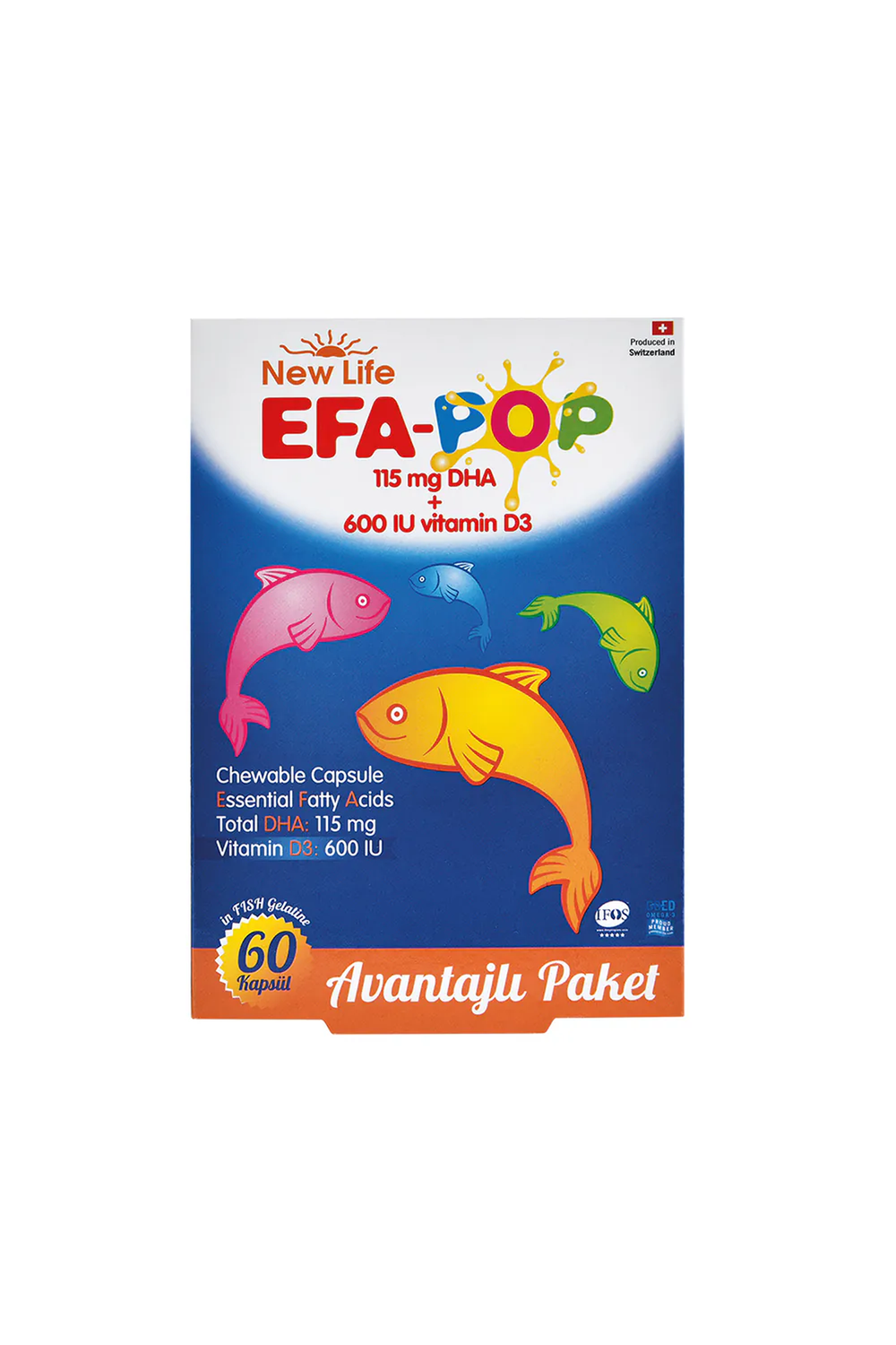 New Life EFA Pop 60 Çiğnenebilir Form
