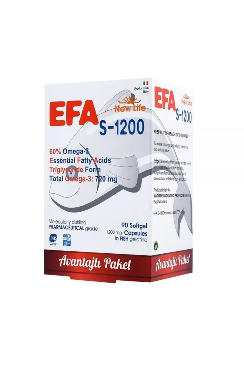 New Life EFA S 1200 mg 90 Soft Jel