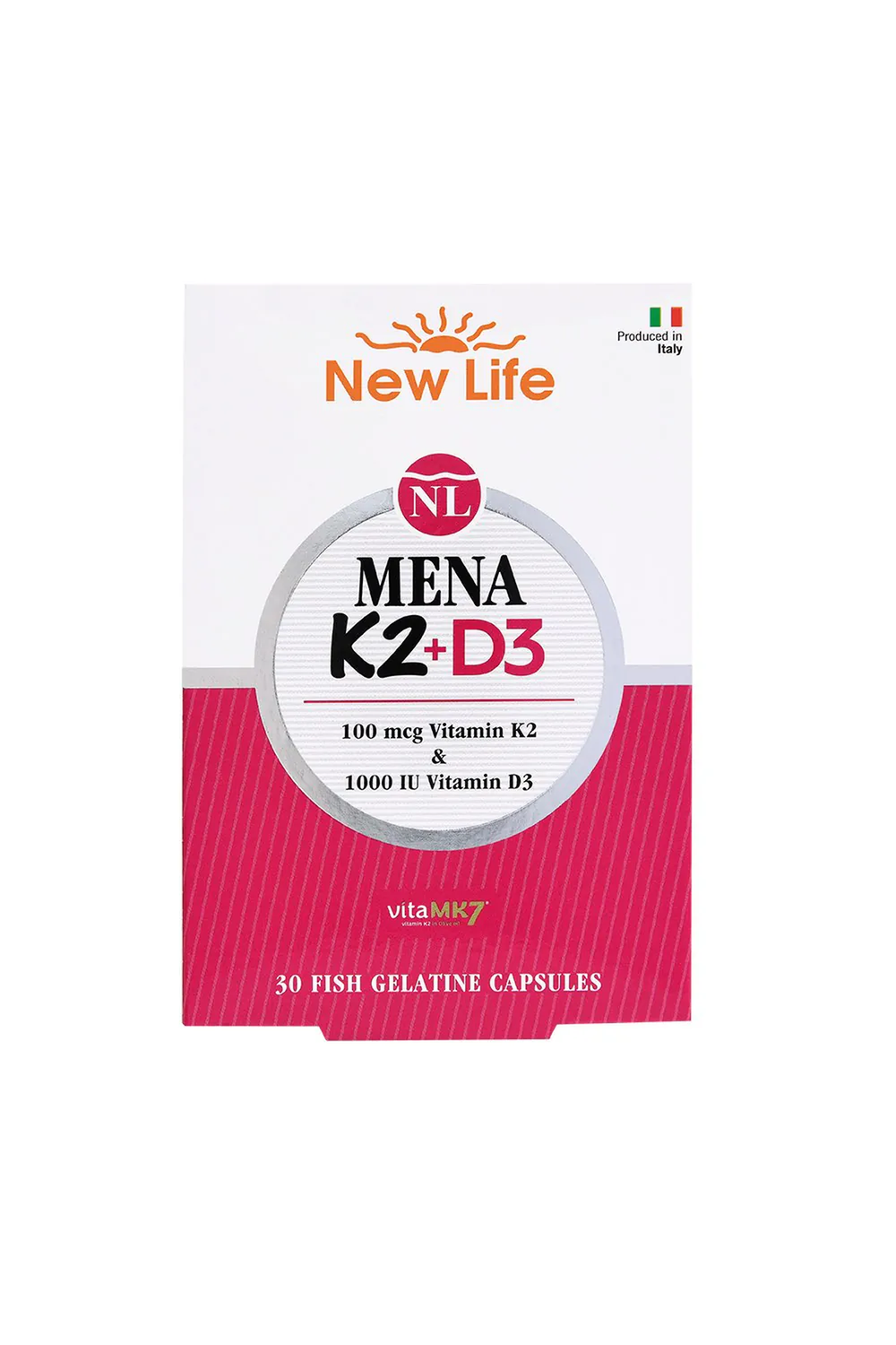 New Life Mena D3 & K2 30 Kapsül