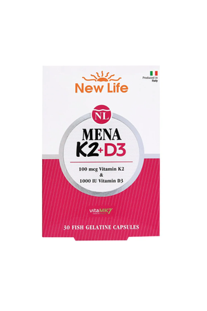 New Life Mena D3 & K2 60 Kapsül
