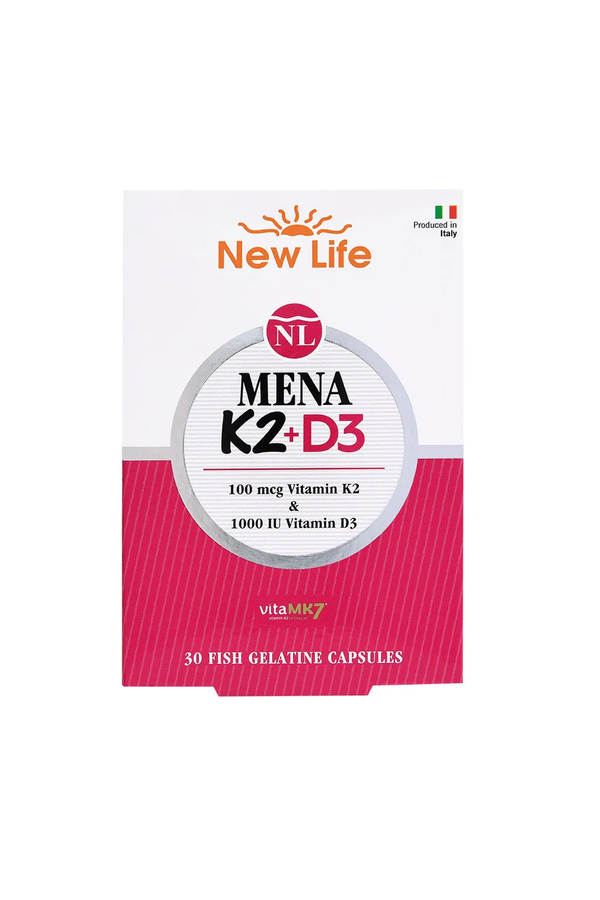 New Life Mena D3 & K2 60 Kapsül