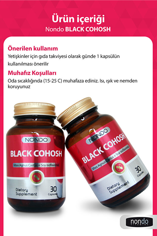 Nondo Black Cohosh 30 Kapsül