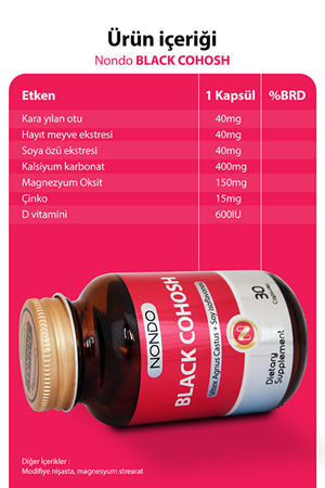 Nondo Black Cohosh 30 Kapsül