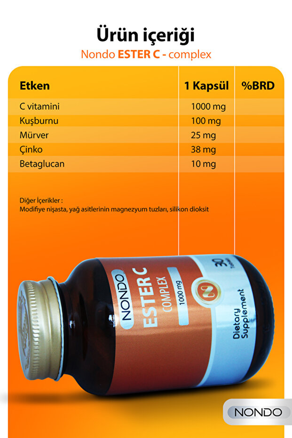 Nondo Ester-C Complex 1000 mg 30 Tablet