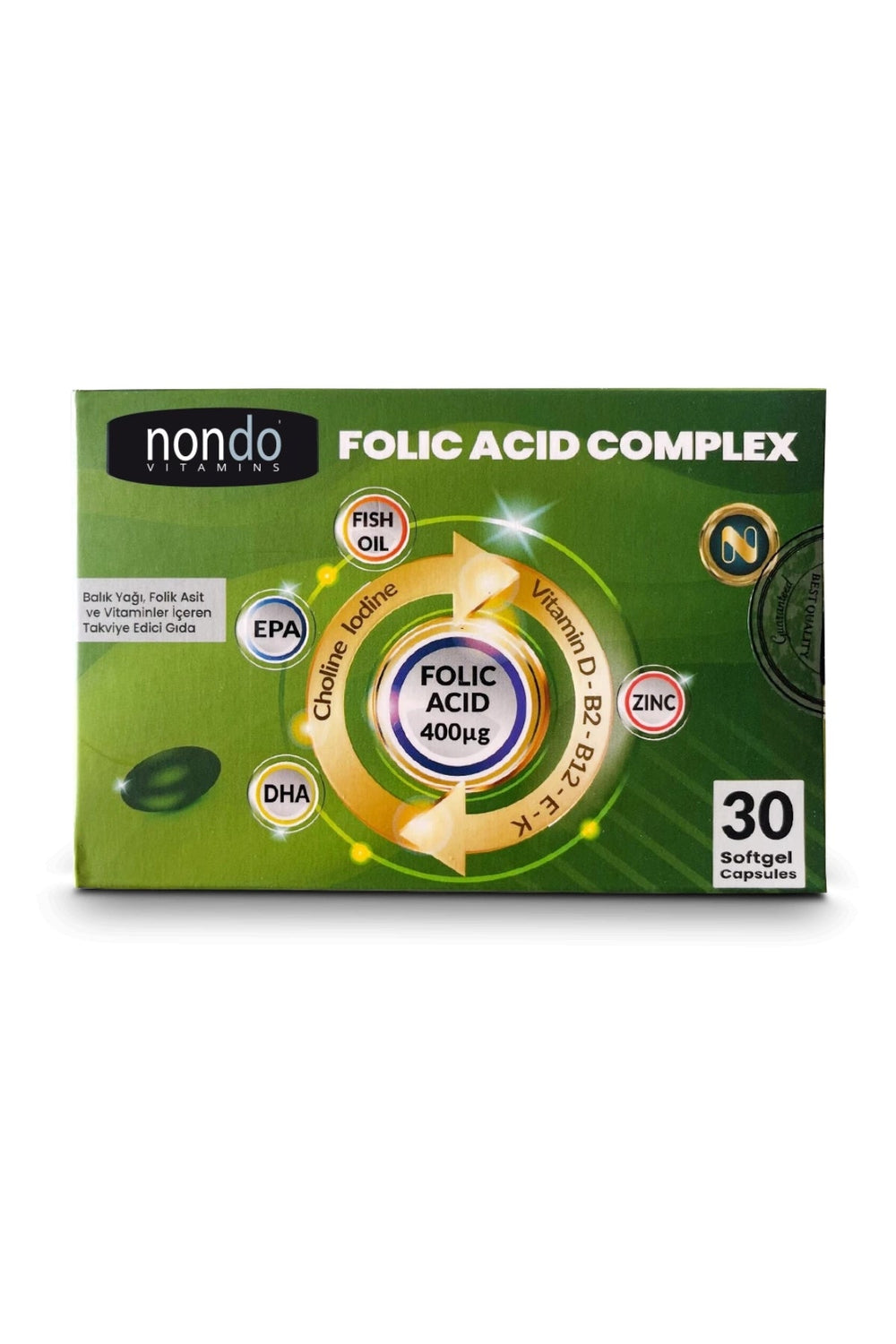 Nondo Folik Asit Kompleks 30 Soft Jel