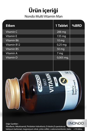 Nondo Multi Vitamin Men 30 Tablet
