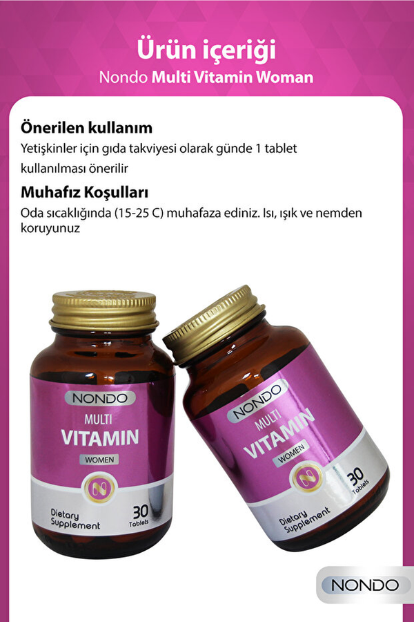 Nondo Multi Vitamin Women 30 Tablet