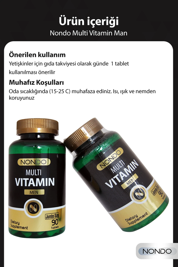 Nondo Multivitamin Men Jumbo Boy 90 Tablet
