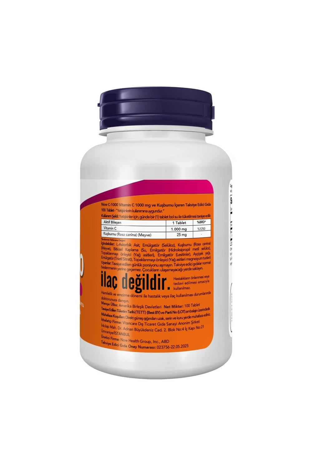 Now C 1000 mg 100 Tablet