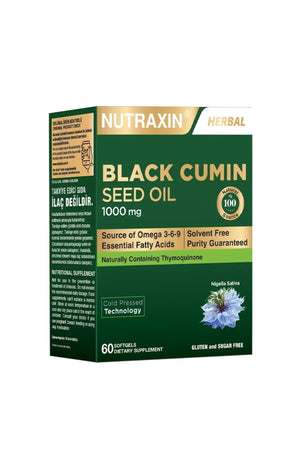 Nutraxin Black Cumin Seed Oil 1000 mg 60 Soft Jel