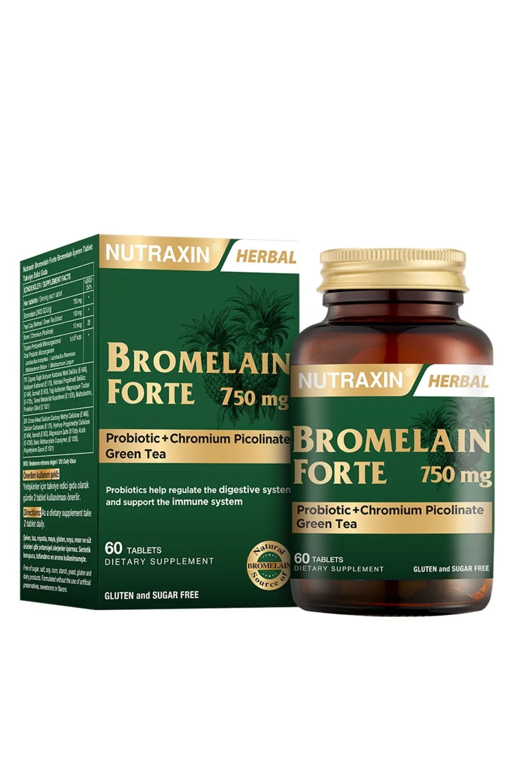 Nutraxin Bromelain Forte 750 mg 60 Tablet
