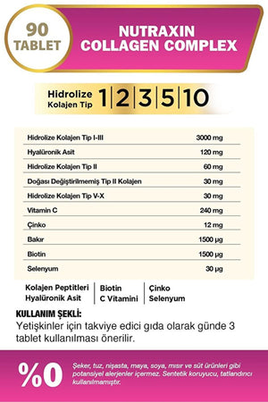 Nutraxin Collagen Complex 90 Tablet