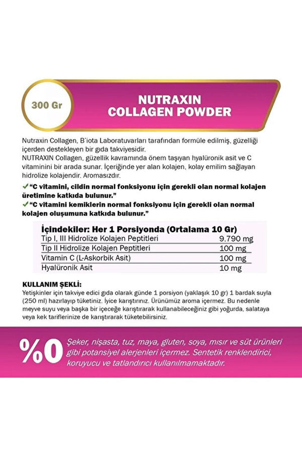 Nutraxin Collagen Gold Quality Powder 300 g