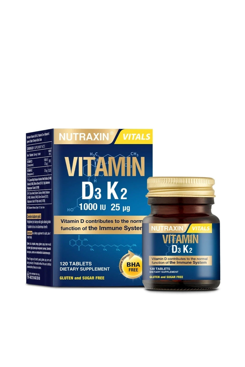 Nutraxin D3 & K2 120 Tablet