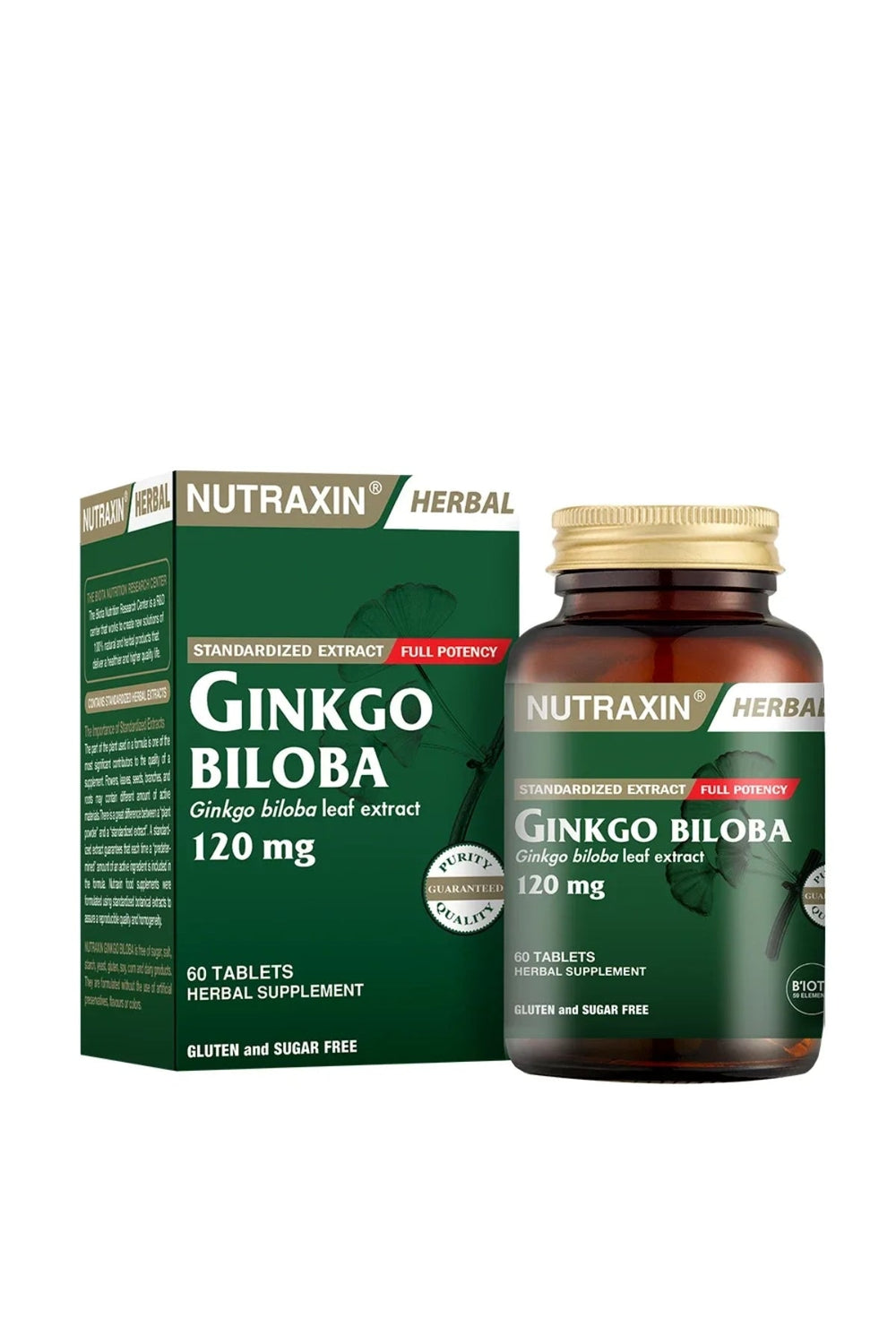 Nutraxin Ginkgo Biloba 120 mg 60 Tablet