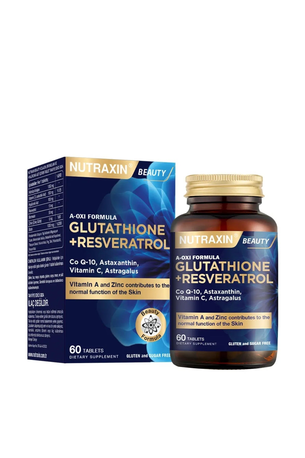 Nutraxin Glutathione + Resveratrol 60 Tablet
