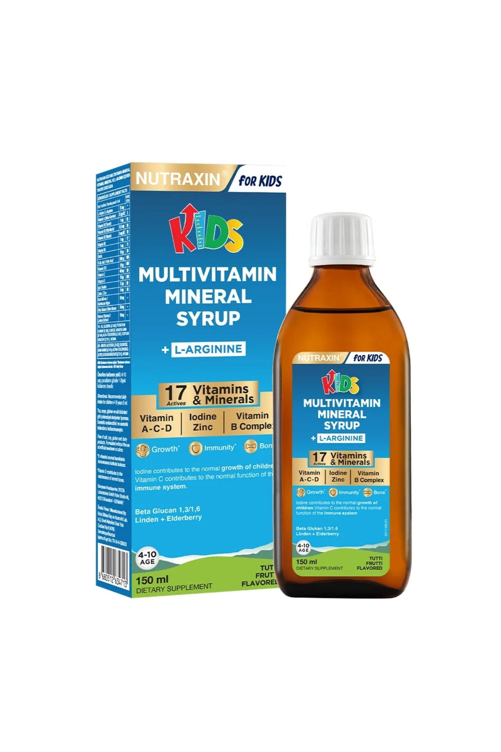 Nutraxin Kids Multivitamin Mineral Syrup 150 ml