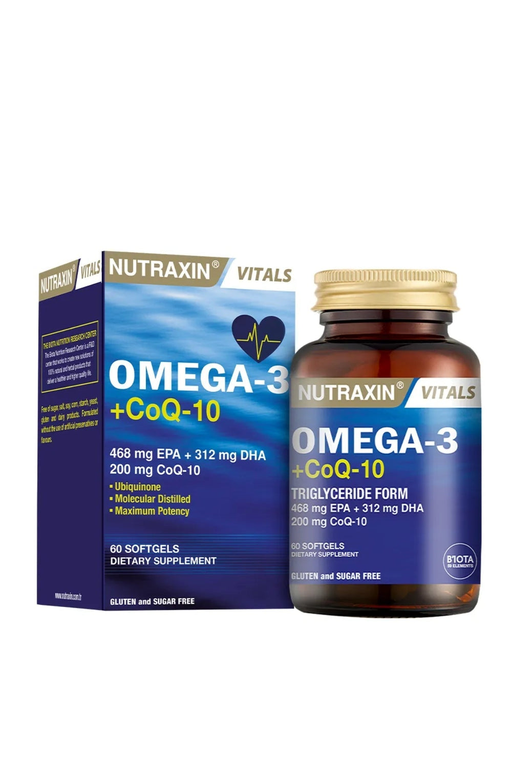 Nutraxin Omega-3 + CoQ-10 60 Soft Jel